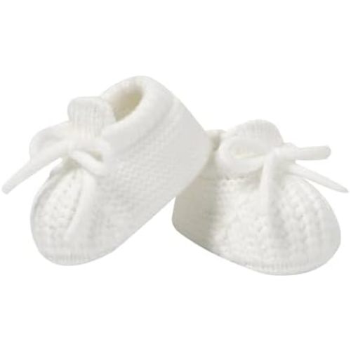 DovFanny Baby Booties Newborn Baby First Shoes Cozy Warm Knit Soft Booties for Toddler Infant Boy Girl