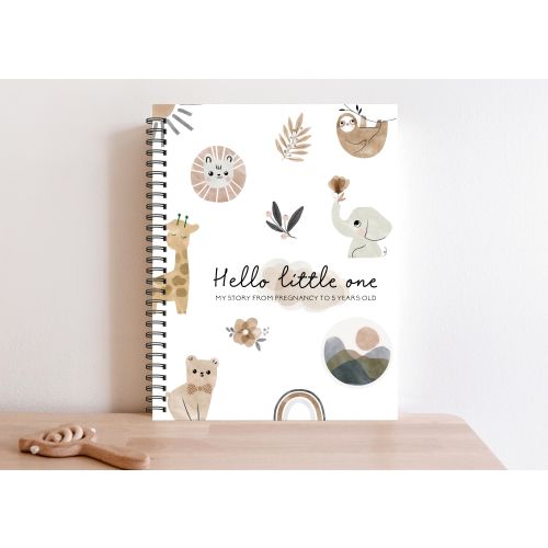 Baby book, Baby Journal, Pregnancy Planner, Pregnancy Journal, New Mom gift, Baby Shower, Shower Gift, Pregnancy Gift, Jungle Nursery, C28A