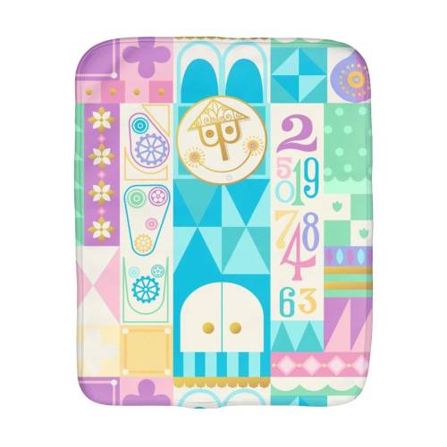 Pastel Burp Cloth It's a Small World, Burp Cloth, Baby Burp Cloth, Baby Shower Gift, Baby Gift, Baby Girl Gift, Baby Boy
