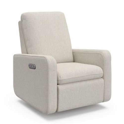 Graco Teddi Nursery Power Recliner Swivel Glider with USB - Dune Basketweave