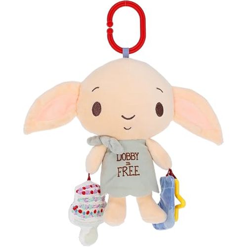KIDS PREFERRED Dobby Plush Harry Potter Baby Teething Toys 3-6 Months, Halloween Baby Toys & Baby Teether, Minky Fabric Sensory Toys, Learning Toy