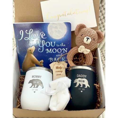 New Mommy Daddy Bear Gift Set