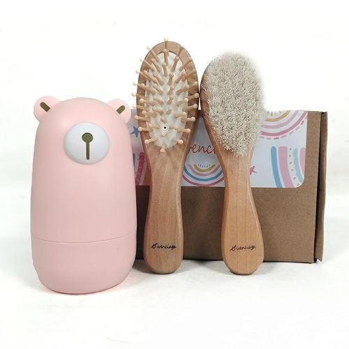 Baby nail clippers set, baby manicure set and pedicure set with cute case. Baby grooming gift set for newborns, infants and toddlers - c pink
