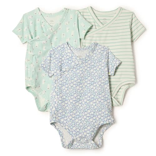 Amazon Essentials Unisex Baby Side Snap Short Sleeve Bodysuit