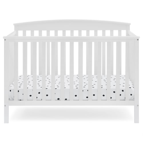 Delta Children Hanover 6-in-1 Convertible Baby Crib, Bianca White