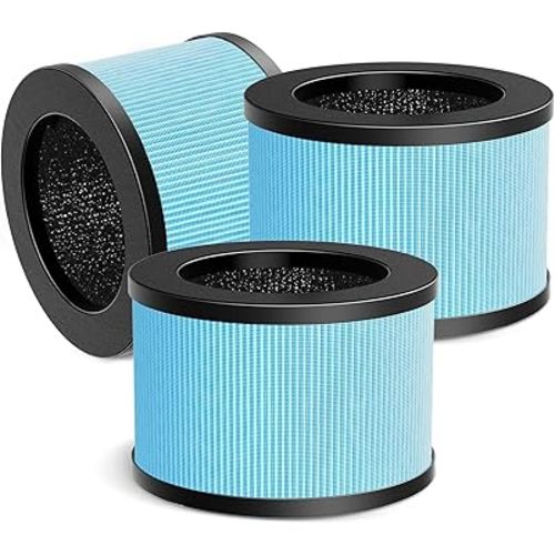 MK01 MK06 Air Filter Replacement Compatible with Aroeve MK01 MK06 Air Purifier,4-in-1 True HEPA Filter for ToLife TZ-K1,Kloudi DH-JH01,MJ012H,FreAire HAP601& KN6391 Air Purifier,Standard Version