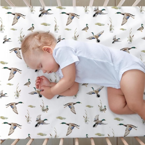 Mallard Duck Crib Sheet Set