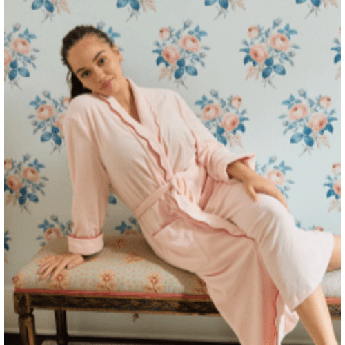 Women's Long Scallop Lightweight Robe