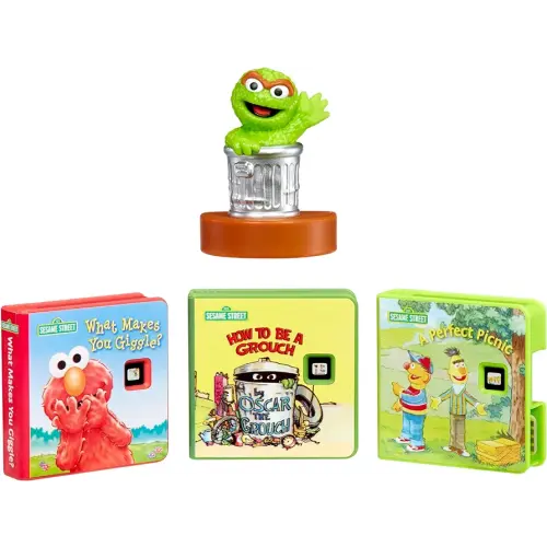 Little Tikes Story Dream Machine Oscar The Grouch & Friends Story Collection, Storytime Book Set, Books, Sesame Street, Audio Play Character, Learning Toy Gift Toddlers and Kids Ages 3+ Years