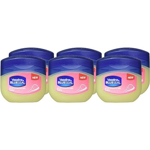 Set of Six Vaseline Baby Gentle Protective Petroleum Jelly- Travel Size, 1.7 Oz, 6 Count (Pack of 1)