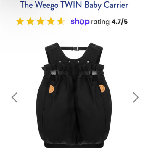 The Weego TWIN Baby Carrier