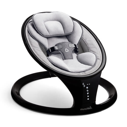 Free Shipping! Munchkin® Bluetooth Enabled Infant Baby Swing, Includes Remote Control, Black, Unisex