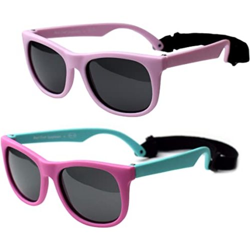 Vintage 2 Pack- Infant, Baby's First Sunglasses for Ages 0-1 Year