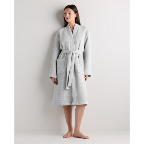 Organic Turkish Waffle Robe in Espresso