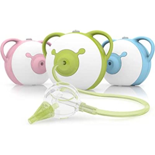 Nosiboo Pro Baby Electric Nasal Aspirator/Nose Sucker - 110V Nose Cleaner - Adjustable Nose Suction Power (Green)