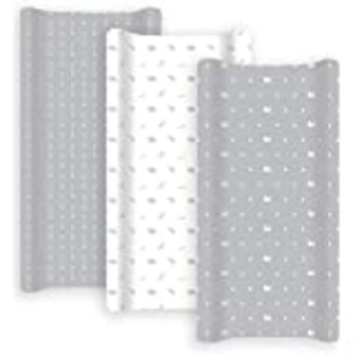 Amazon.com: Changing Pad Cover – Premium Baby Changing Pad Covers 4 Pack – Boy or Girl Changing Pad Cover – Pure Cotton Machine Washable Grey and White Changing Table Cover – Diaper Changing Pad Cover Sheets : Baby