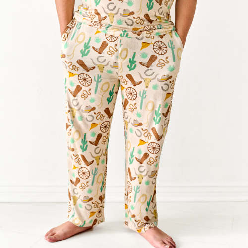 Caramel Ready to Rodeo Men's Pajama Pants