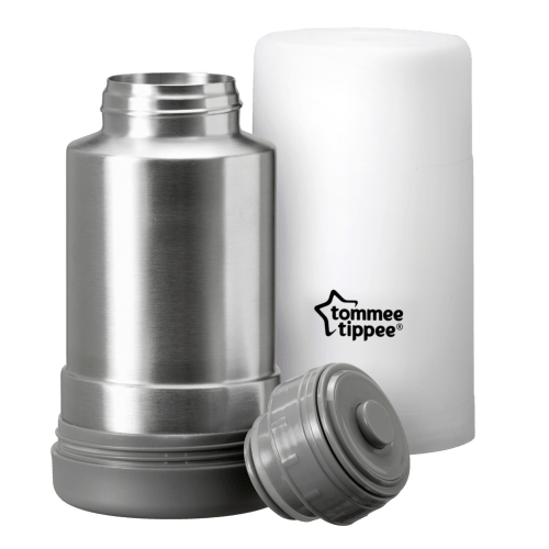 Tommee Tippee Closer to Nature Portable Travel Baby Bottle and Food Warmer, Stainless Steel Flask