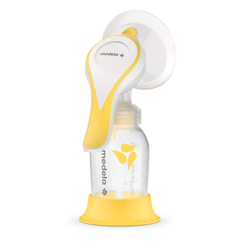 Medela Manual breast pump with Flex Shields Harmony Single Hand for More Comfort and Expressing More Milk