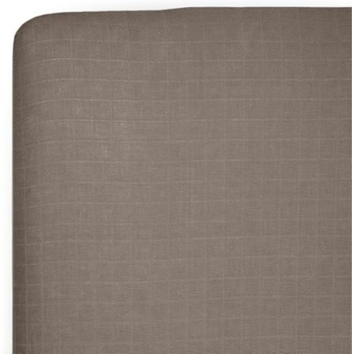 Little Unicorn Cotton Muslin Fitted Crib Sheet | Super Soft | Sized for Standard Baby Crib Mattress & Toddler Bed | 52" x 28" x 6" | Unisex (Mocha)