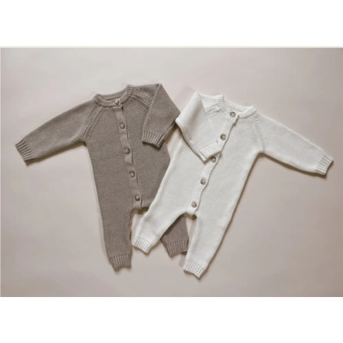 Luna + Luca Classic Purl Knit Jumpsuit - Heather Beige