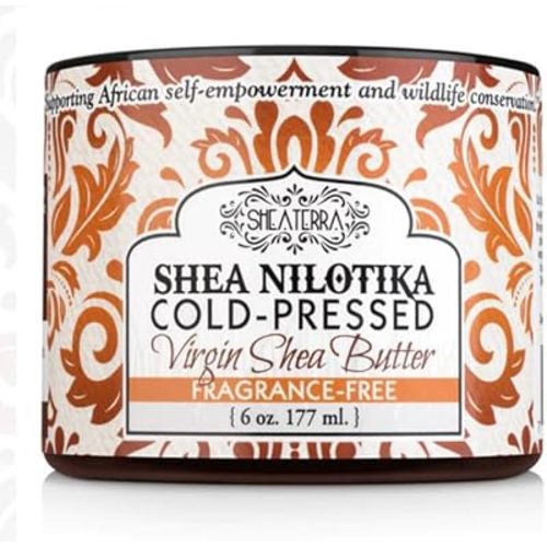Shea Terra Shea Nilotik Cold Pressed Shea Butter - Fragrance Free - 6 Ounce