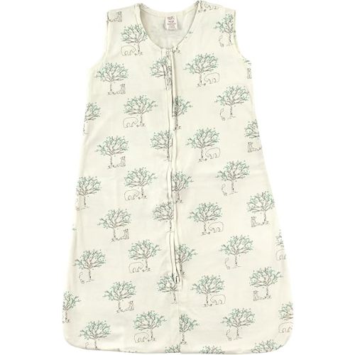 Touched by Nature Unisex Baby Organic Cotton Sleeveless Wearable Sleeping Bag, Sack, Blanket, Birch Tree, 12-18 Months