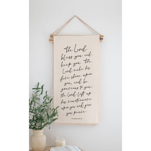 Hanging Scroll Banner | The Lord Bless You