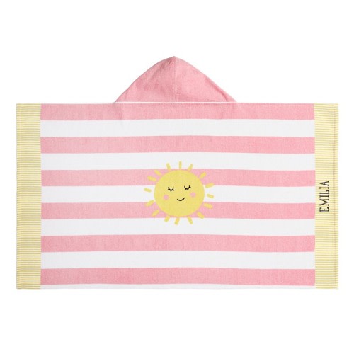 Rugby Stripe Beach Hooded Towel - Baby size