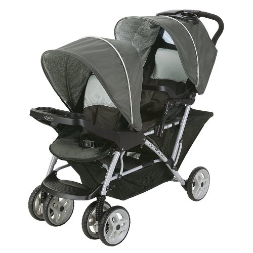 Graco DuoGlider Click Connect Double Stroller, Glacier