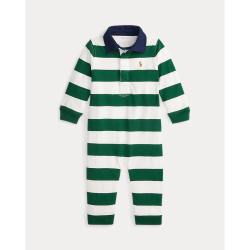 Striped Cotton Rugby Coverall
