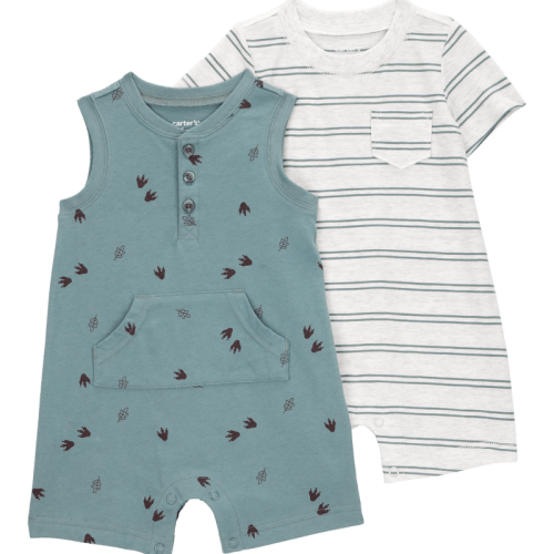 Multi Baby 2-Pack Striped Romper Set | Carter’s Oshkosh Canada