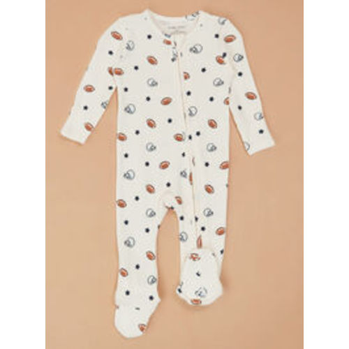 Football Star Footie in White | Tullabee
