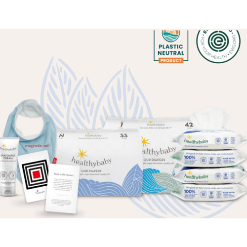 Healthy Baby Newborn Diapers and Wipes Bundle