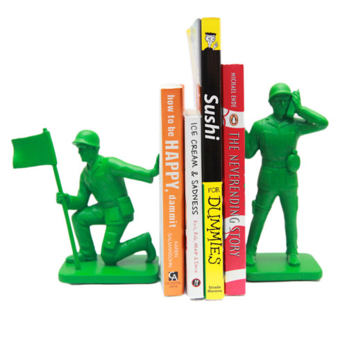 Army Men Bookends