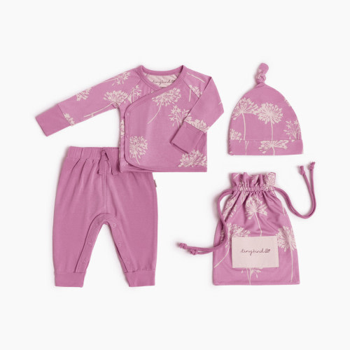 Tiny Kind Bamboo Viscose 3-Piece Newborn Take Me Home Set - Dandelion, Nb