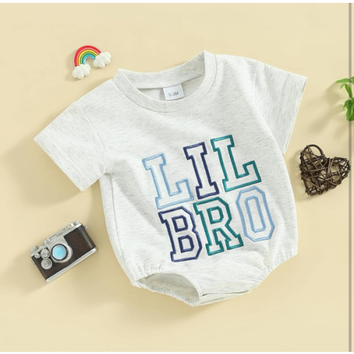 Toddler Baby Girl Boy Clothes Embroidery Bro/Sis Siblings Matching Outfits Toddler Big Brother/Sister Shirt