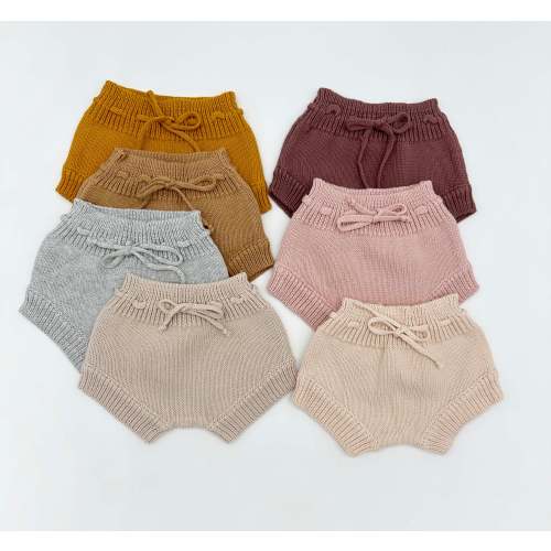 Baby Girl Drawstring Knit Diaper cover Bloomer – Olive and Cradle