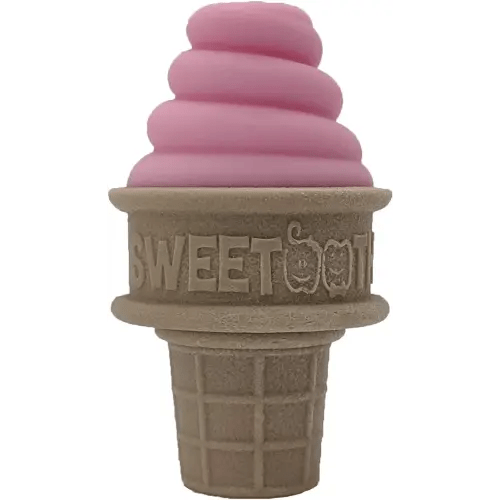 SweeTooth Ice Cream Cone Shaped Baby Teether - Pretty Pink
