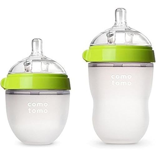Comotomo Natural Feel Bundle - 2 Items (Green, 5oz + 8oz)