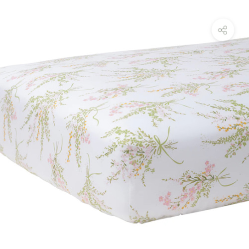 Truvy Pink Crib Sheet