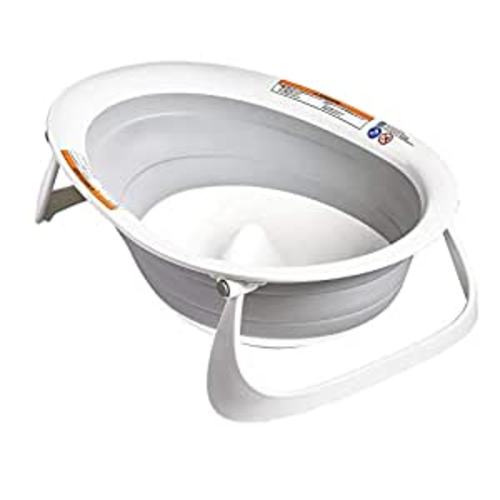 Amazon.com: Boon Naked 2-Position Collapsible Baby Bathtub, Recline or Sit Up for Infants and Toddlers - Gray : Baby