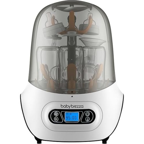 Baby Brezza Baby Bottle Sterilizer and Dryer Machine – Electric Steam Sterilization - Universal Fit - Pacifiers, Glass, Plastic, and Newborn Feeding Bottles