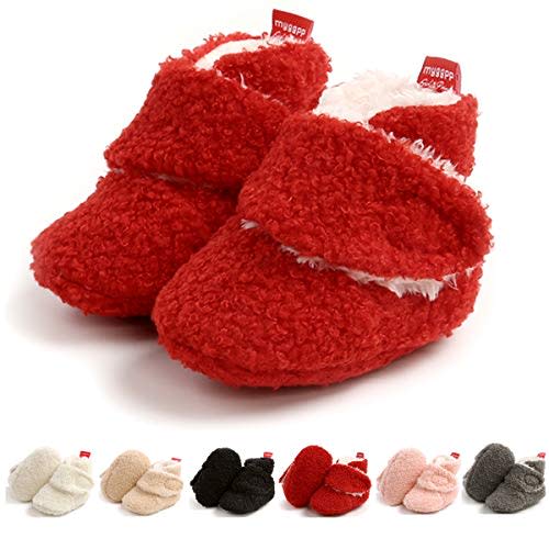 Ohwawadi Infant Baby Slippers Girls Boys Booties Warm Baby Socks Shoes Newborn Crib Shoes Baby Footwear Prewalkers