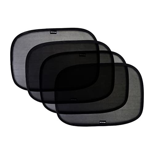 Enovoe car Window Shades for Baby - (4 Pack) - 21"x14" Cling Window Shades for car Baby - car Sun Shade, Glare and UV Rays Protection for Your Child - Baby Window car Shade for Side Window