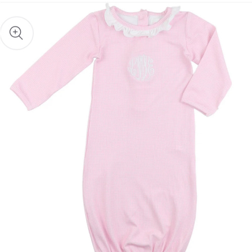 Pink Gingham Knit Baby Gown – Cecil & Lou