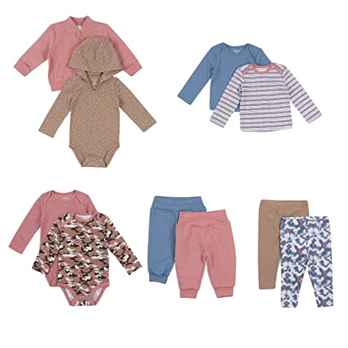 Hanes Baby and Toddler Flexy Soft 4-Way Stretch Knit and Fleece Wardrobe Gift Set