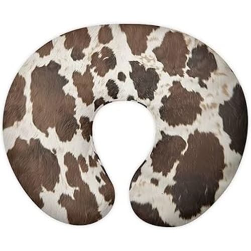 Cowhide Print Girls Boys Nursing Pillow Cover for U-Shaped Feeding Pillow Breastfeeding Super Comfy and Soft for Baby, Baby Mom Essentials, 2 Packs