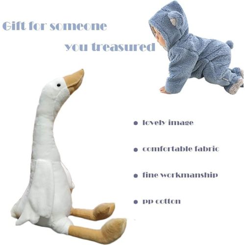 CHELEI2019 15.7" Swan Stuffed Animal,Goose Plush White Stuffed Animal Toy Gifts for Kids