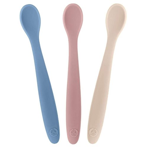 WeeSprout Silicone Baby Spoons - First Stage Feeding Spoons for Infants, Soft-Tip Easy on Gums, Bendable Design Encourages Self-Feeding, Ultra-Durable